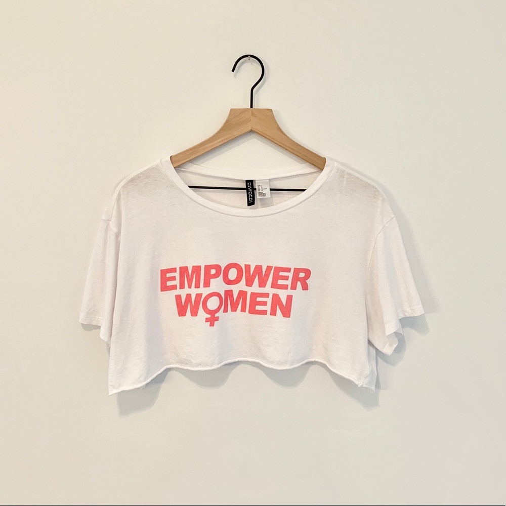Empower Women Graphic High Crop Tee